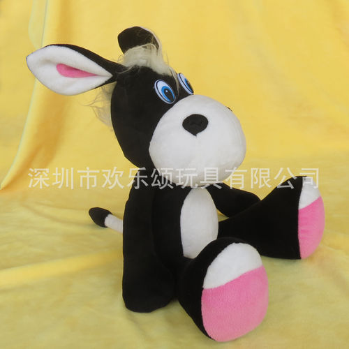 深圳欢乐颂毛绒玩具厂家定做企业形象吉祥物毛绒公仔