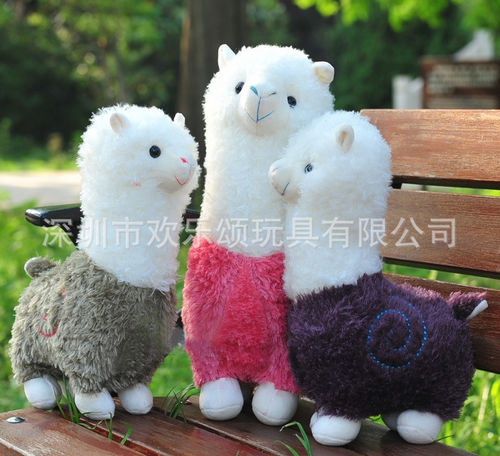 欢乐颂毛绒玩具厂家定制羊年生肖吉祥毛绒公仔羊驼娃娃