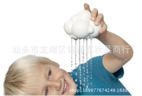 儿童益智早教洗澡玩水雨云玩具-会下雨的云朵OPP袋