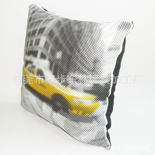 高档创意丝印印刷抱枕 布艺靠垫 靠枕定做定制