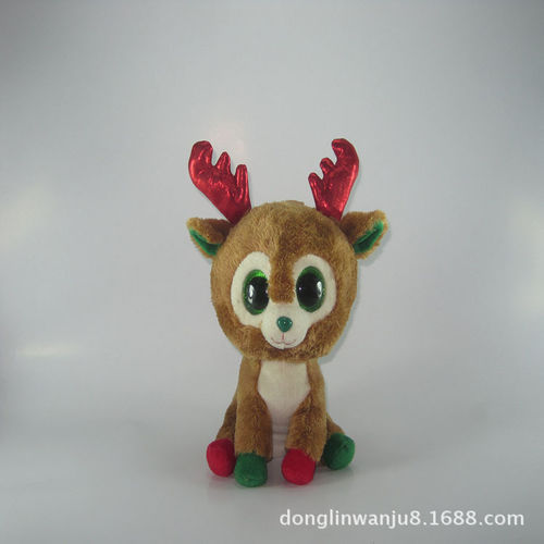 圣诞节礼品 毛绒玩具加工 迷你鹿 可过检测 安全环保