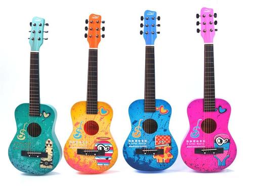 30寸初学民谣CBSKY儿童培训创意彩色吉他