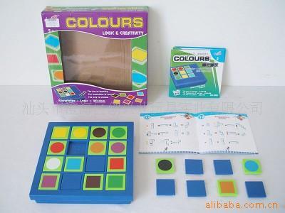 儿童益智桌面游戏颜色游戏