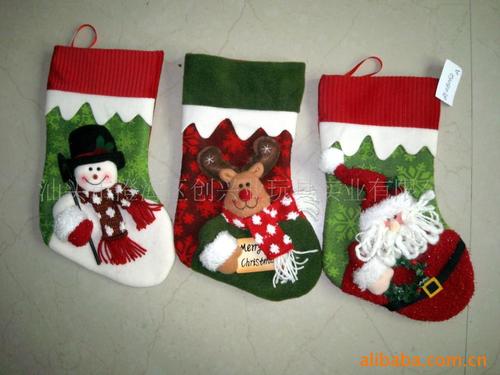 圣诞节装饰用品14寸圣诞袜3款