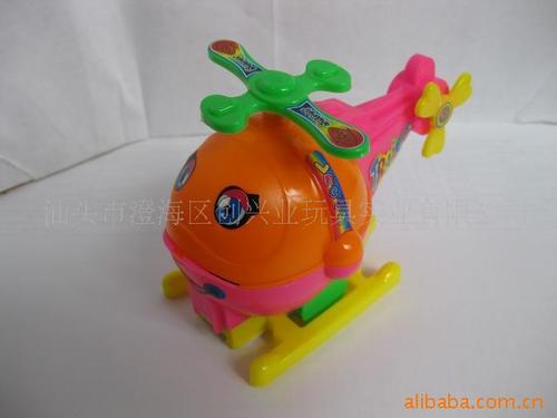塑料惯性玩具拉线飞机