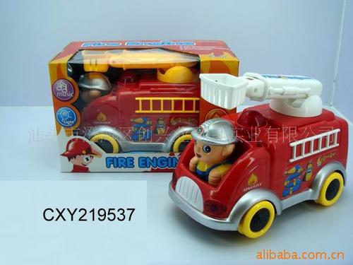 塑料卡通玩具消防车