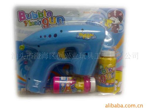 实色全自动儿童泡泡枪 泡泡水玩具