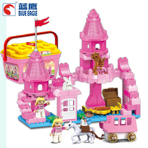 积木玩具儿童大颗粒公主城堡主题积木儿童早教积木益智玩具批发