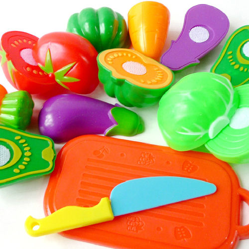 儿童过家家厨房切切乐 海鹏达水果蔬菜糕点切切看A款 益智玩具