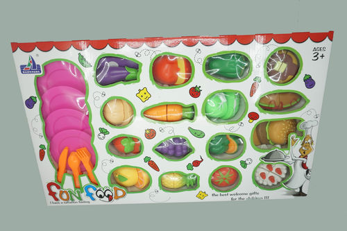 儿童过家家厨房切切乐 海鹏达09016水果蔬菜糕点切切看 益智玩具