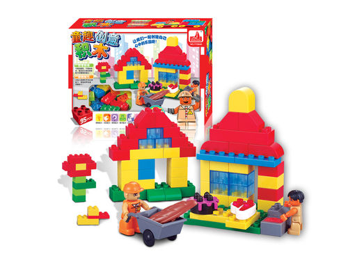 过家家积木玩具海鹏达儿童智力开发启蒙益智拼装积木