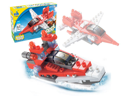 儿童积木玩具海鹏达启蒙益智拼装玩具坦克导弹车飞机舰艇组装积木