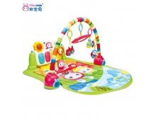 MB27A米宝兔婴幼儿脚踏钢琴健身架 美嘉欣早教音乐爬行垫 玩具游戏毯