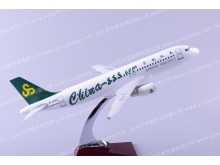 汕头永航厂家直销A320春秋树脂飞机模型37cm