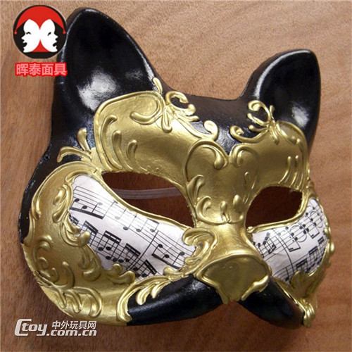 深圳面具公司新款手绘动物面具环保纸面具