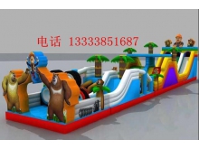 广州海底世界充气大滑梯厂家热销 欢乐袋鼠跳 豪华转马