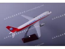 汕头永航厂家直销A320四川航空树脂飞机模型37cm