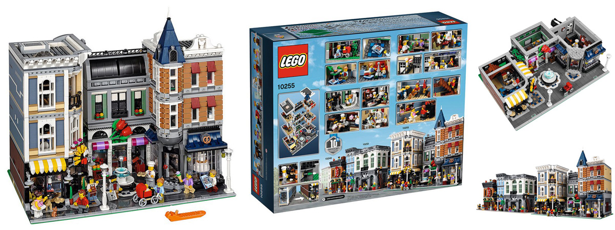 LEGO街景系列10周年特别版开售！10255集会广场高清图赏