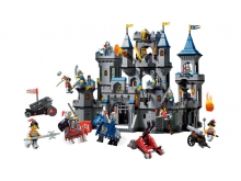 启蒙积木拼装玩具颗粒积木城堡系列狮王城堡1023