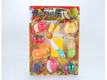 丰林玩具厨房玩具水果切切乐吸板包装 6003
