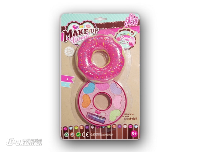 新款益智一层甜甜圈-儿童化妆品套装批发