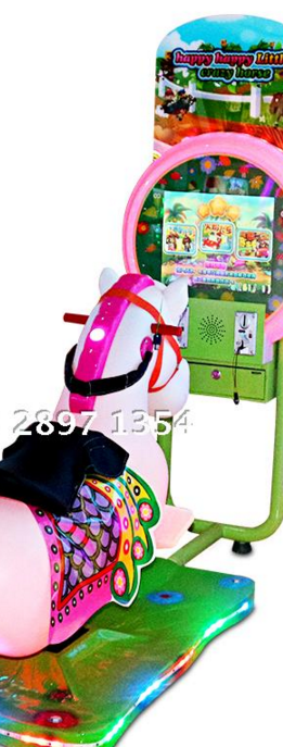 伽信动漫儿童3D小赛马摇摆车游戏机屏幕游戏机