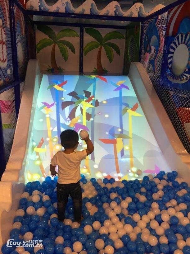 童游互动科技炫彩互动滑梯游戏设备