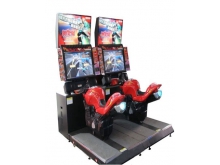新款霹雳摩托电玩城双人投币赛车游戏机大型儿童游乐设备