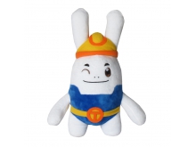 礼物毛绒白色兔子来样定制工厂定做 毛绒公仔娃娃可印制logo