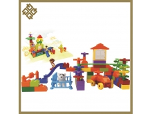 动物欢乐世界老虎系列儿童桌面玩具塑料积木