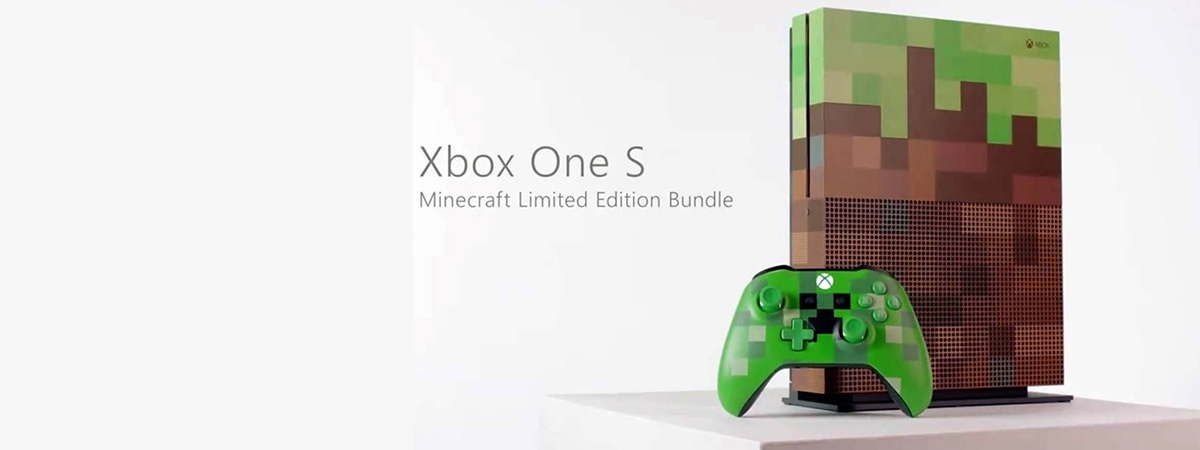 微软推出《我的世界》游戏主题限量版Xbox One S主机