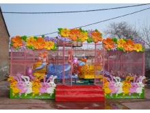 郑州金公主游乐设备美人鱼兔子花喷球车直销厂家