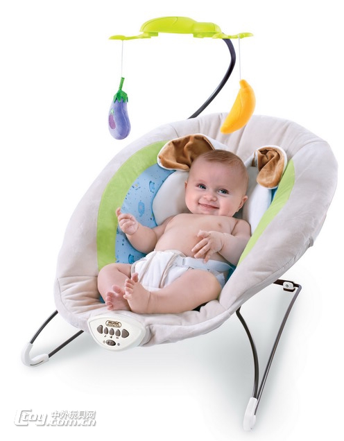 新款益智婴儿小兔摇椅音乐震动功能批发-6804C