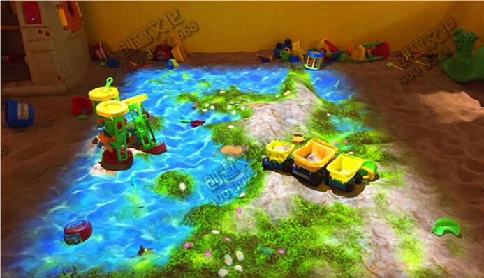 淘气堡，儿童魔幻沙池必备3D投影互动游戏，亲子互动游戏设备