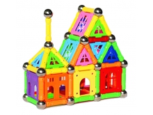 智博乐磁力棒玩具280件中桶装吸铁磁棒短棒磁力积木儿童玩具