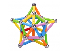 智博乐磁力棒玩具600件大桶装吸铁磁棒短棒磁力积木儿童玩具