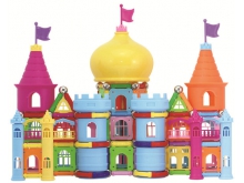 智博乐磁力棒玩具288件桶装城堡吸铁磁棒短棒磁力积木儿童玩具