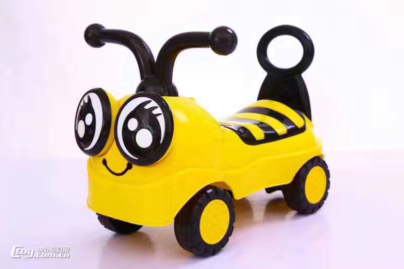 新款益智卡通童车(带动感音乐+灯光黄色)批发
