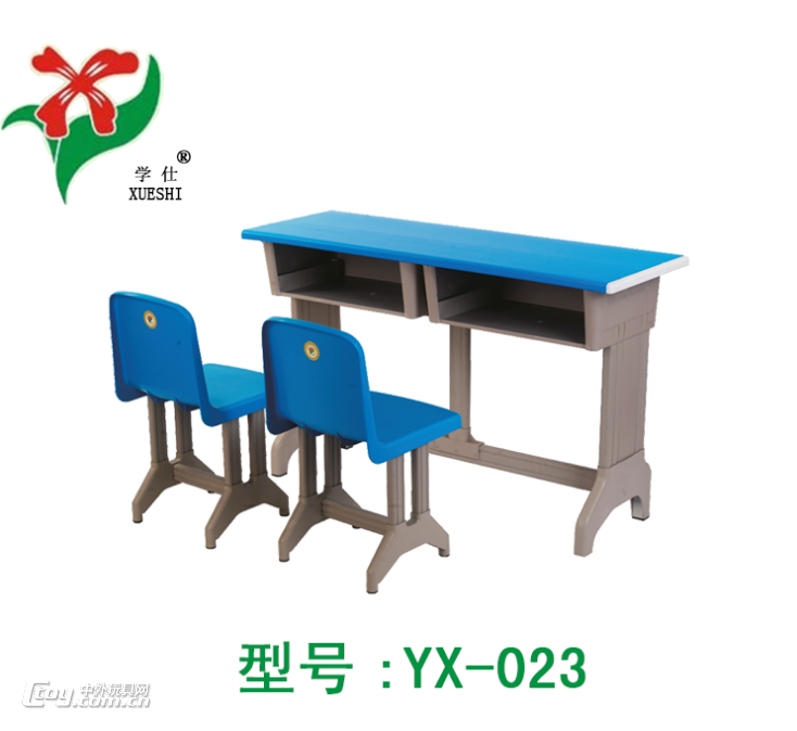 热销双人塑钢课桌椅、学生课桌椅、学校塑钢课桌椅