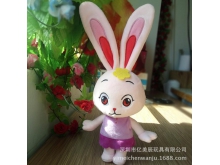 深圳市龙岗可爱的大耳朵兔子公仔支持来图来样OEM定制