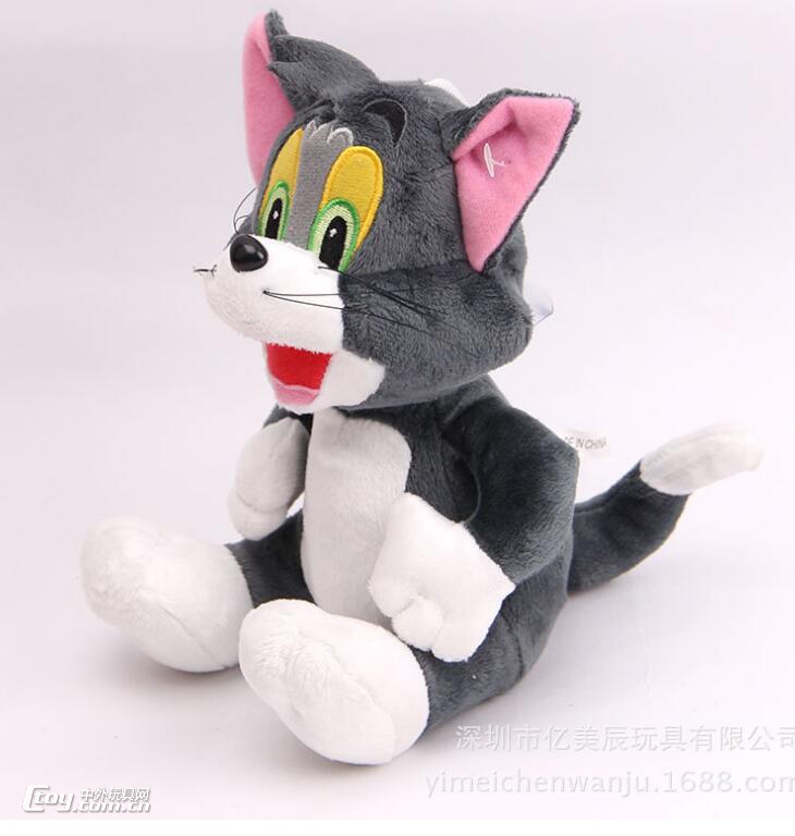 深圳市龙岗毛绒玩具厂家定制动画片汤姆猫与杰瑞鼠公仔