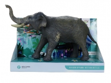 亚洲动物模型玩具系列大象X136