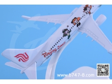 波音B737-800飛機模型航空模型彩繪機可定制logo金屬