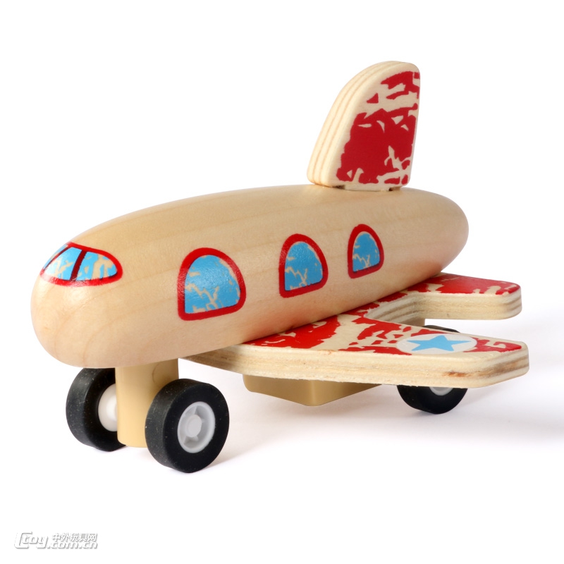 香港Richelieu至远原木飞机环保趣味儿童玩具迷你号