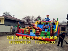 郑州荥阳厂家供应 中大型儿童充气城堡大滑梯蹦床组合熊出没乐园