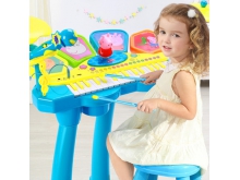 小猪佩奇琴鼓儿童初学者宝宝爵士鼓乐器1-3-6岁音乐话筒玩具