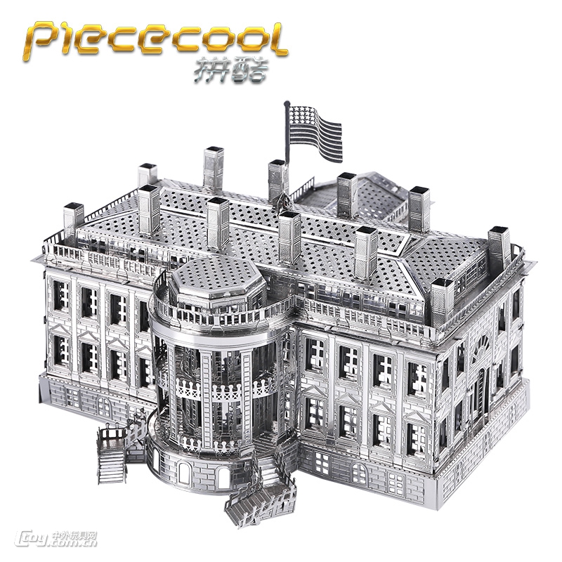 拼酷白宫全金属拼图3D立体拼装模型建筑DIY手工创意益智玩具