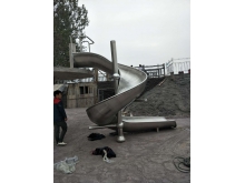 不锈钢滑梯定制商场户外公园游乐场设施大型组合儿童乐园设备厂家