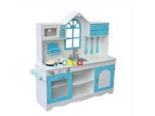 厂家批发 梦幻蓝女孩过家家仿真厨房餐具套装儿童益智玩具厨房