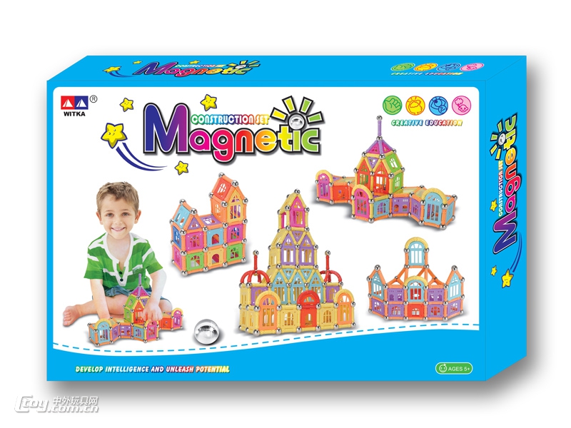 智博乐27MM磁力棒儿童益智玩具强磁性积木00258B